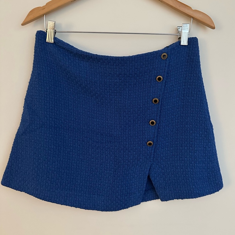 Zara Mini Skirt, Blue Large (L)